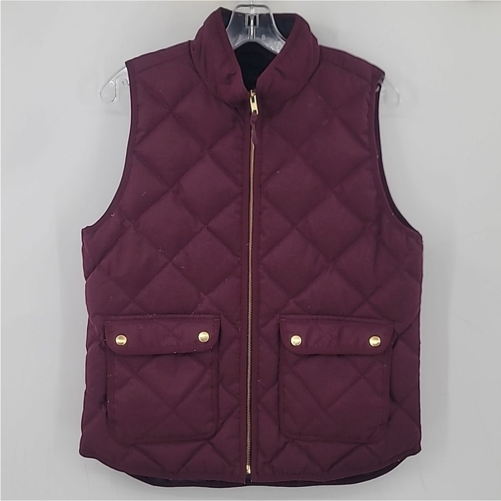 J CREW Excursion Quilted Down Vest Size Small